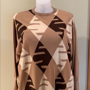 Sweater and knit slacks set